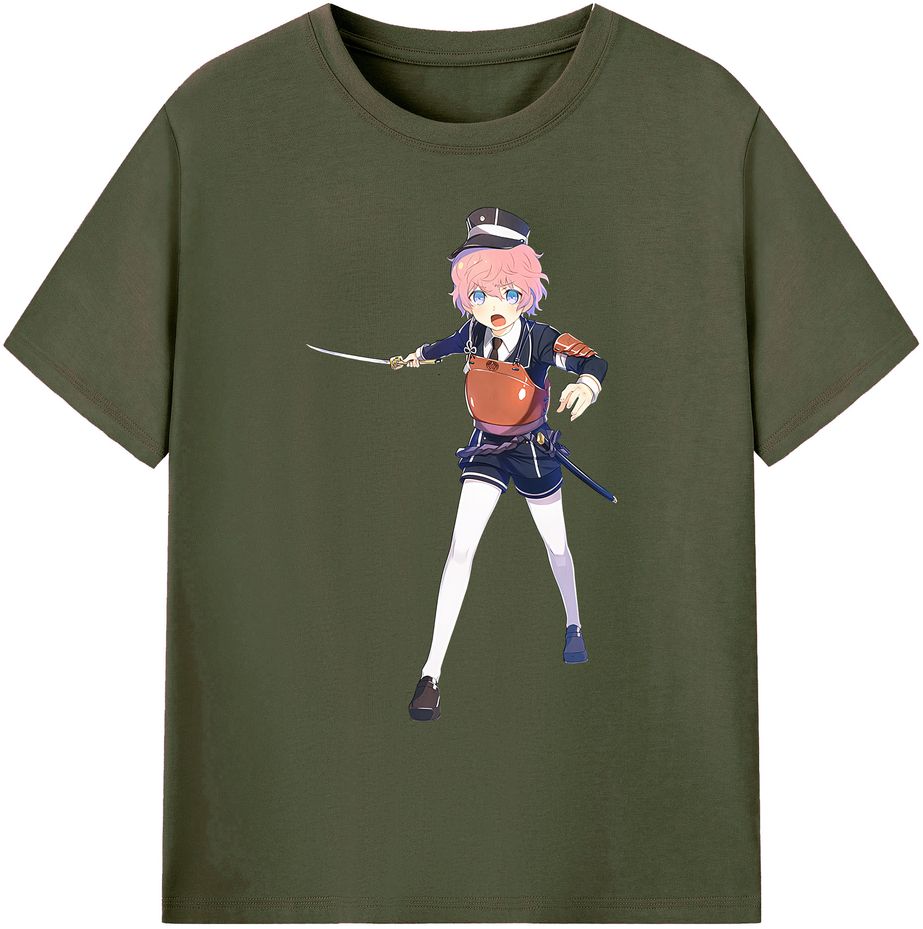 （画像用） 刀剣乱舞 Touken Ranbu 綿100％ メンズ半袖Tシャツ｜肌触りやわらか＆通気性